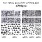 MEIBITE 6796PCS Sliver Hotfix Rhinestones Crystal Stones Glass for Fabric Clothes Shirts Sparkly Flat Back Round with Tweezers and Picking Pen (SS6~SS30 Set)